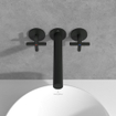 Villeroy & Boch Loop & Friends Robinet de lavabo à trois trous - noir mat SW974343