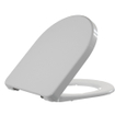 Saniclass Abattant WC déclipsable et softclose compatible avec Duravit Starck 3 blanc brillant SW729015