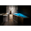 Xenz Cyprus baignoire d’angle 145x145cm avec pieds sans vidage Acrylique Blanc haute brillance SW103533
