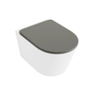 MONDIAZ LAVIE WC suspendu - 36x53cm - sans bride - Smoke (gris) - softclose - quick-release - abattant WC - Talc (offwhite) SW1208737