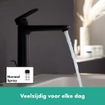 Hansgrohe vernis robinet de lavabo 169 highriser avec vidage noir mat SW651526