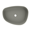Arcqua Rocker vasque à poser - 50x37x13cm - organique - cast marble - béton mat SW927803