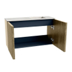 Mondiaz JOYA-DLUX 70cm toiletmeubel - kleur Dusk - Wastafel FAYE positie Rechts 1 kraangat kleur Opalo. SW1423302