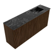 Mondiaz JOYA-DLUX 90cm meuble de salle de bains - couleur Walnut - Vasque FAYE position Droite Sans trou de robinet couleur Lava. SW1422468