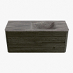 Mondiaz CIRO-DLUX Badkamermeubelset - 120x45x50cm - Solid surface wastafel Oza - 1 wasbak Rechts - 1 kraangat - 2 lades - Shadow SW1532635