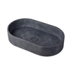 Ideavit Form Vasque à poser 60x35x12cm ovale béton aspect béton dark grey SW416481
