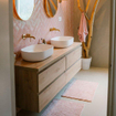 Terravito Pavero wandtegel - 7.5x30cm - 8.6mm - Rechthoek - Roze glans SW647473