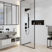 Hansgrohe Pulsify e hoofddouch260 2jet ecosmart met douchearm matzwart SW925807