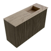 Mondiaz JOYA-DLUX 70cm toiletmeubel - kleur Shadow - Wastafel FAYE positie Rechts Zonder kraangat kleur Arena. SW1424805