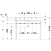 Duravit Vero lavabo 120x47cm 2 trous de robinet avec trop-plein blanc GA42231