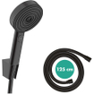 Hansgrohe Pulsify Select Support pommeau de douche avec douchette 3 jets Rleaxation et flexible 125cm Noir mat SW651054