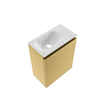 MONDIAZ TURE-DLUX Meuble WC 40 cm Oro. Lavabo EDEN Opalo position gauche. Sans trou de robinet. SW1104451