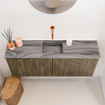 Mondiaz JOYA-DLUX 100cm toiletmeubel - kleur Dusk - Wastafel FAYE positie Midden Zonder kraangat kleur Sombra. SW1426146