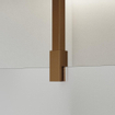 Fortifura Galeria Douche à l'italienne - 160x200cm - Verre dépoli - Bras plafond - Cuivre brossé SW957444
