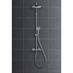 Hansgrohe Vernis Blend showerpipe met thermostaat ecosmart mat zwart TWEEDEKANS OUT11706