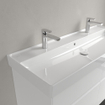 Villeroy & Boch Collaro Plan vasque 120x47cm 2 trous de robinet avec trop-plein Blanc SW358344