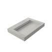Thebalux lavabo glacier 60cm solid surface 1x cuve sans trou de robinet (doit être percé soi-même) concrete () SW717285