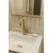 Fortifura Calvi wastafelkraan - hoog - draaibare uitloop - Geborsteld Messing PVD (Goud) SW809349