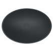Arcqua Prince Vasque à poser - 49x34cm - ovale - marbre coulé - mat anthracite SW909482