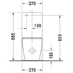 Duravit Starck 2 cuvette pour réservoir apparent vario avec fixation dissimulée sans réservoir blanc 0295871
