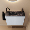 MONDIAZ TURE-DLUX Meuble toilette - 60cm - Clay - EDEN - vasque Lava - position gauche - 1 trou de robinet SW1103766