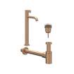 IVY Pact Fonteinset - opbouw - verhoogd - always open plug - Geborsteld mat koper PVD SW1031697