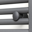 Rosani Exclusive line 2.0 radiator 40x140cm 520watt recht middenaansluiting structuur grijs metallic SW204500