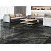 SAMPLE Terravito Cavinowand- en vloertegel - 120x120cm - 9.3mm - Carré - rectifié - Aspect marbre - Noir brillant SW1130800