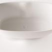 Zeza Element Baignoire îlot- 160x75x60cm - solid surface - crème mat SW1440425