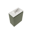 MONDIAZ TURE-DLUX Meuble toilette - 40cm - Army - EDEN - vasque Ostra - position droite - sans trou de robinet SW1104691