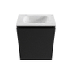 MONDIAZ TURE-DLUX Meuble toilette - 40cm - Urban - EDEN - vasque Opalo - position centrale - sans trou de robinet SW1104180