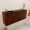Mondiaz JOYA 100cm toiletmeubel - kleur Ruby - Wastafel FAYE positie Links 1 kraangat kleur Urban. SW1421817