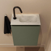 MONDIAZ TURE-DLUX Meuble de toilettes 40 cm Army. EDEN vasque Opalo position droite. Avec 1 trou de robinet. SW1104190