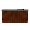 Mondiaz JOYA-DLUX 80cm meuble de salle de bains - couleur Ruby - Vasque FAYE position Droite Sans trou de robinet couleur Oza. SW1425507