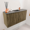 Mondiaz JOYA-DLUX Meuble de toilette 80cm - couleur Dusk - Vasque FAYE position Milieu 1 trou de robinet couleur Sombra. SW1426129