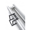 Vasco Bryce Mono Radiateur design aluminium vertical 200x15cm 642watt raccord 0066 Blanc à relief SW237094