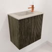 Mondiaz JOYA-DLUX Meuble de toilette 40cm - couleur Shadow - Vasque FAYE position Gauche 1 trou de robinet couleur Opalo. SW1426215