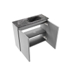 MONDIAZ TURE-DLUX Meuble toilette - 60cm - Plata - EDEN - vasque Lava - position droite - 1 trou de robinet SW1103951