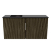 Mondiaz JOYA 80cm meuble de salle de bains - couleur Shadow - Vasque FAYE position Gauche 1 trou de robinet couleur Urban. SW1421510