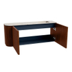 Mondiaz JOYA-DLUX 101.6cm toiletmeubel - ronding links kleur Ruby - Wastafel FAYE positie Rechts Zonder kraangat kleur Nata. SW1425471