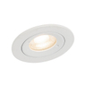 QAZQA Xena spot encastré - set de 8 - 8x8cm - IP44 - rond - blanc mat SW1209717