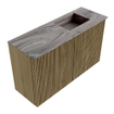 Mondiaz JOYA-DLUX 70cm toiletmeubel - kleur Dusk - Wastafel FAYE positie Rechts Zonder kraangat kleur Sombra. SW1426131