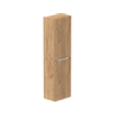Thebalux hoge kast 165x35x29 2x glasdeur 1x greeplijst hout in kleur meubel rechts draaiend t.b.v. Type 1/3/5/9 SW968315