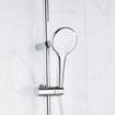 Adema Sparkle 2.0 Douche pluie - 33x89.5cm - thermostatique - pommeau de douche 30cm - douchette 3 jets - 110cm - Chrome - DESTOCKAGE OUT12746