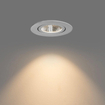 QAZQA Gaius Inbouwspot - 1 lampen - IP65 - Rond - Wit SW1450884