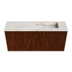 Mondiaz JOYA-DLUX 90cm meuble de toilette - couleur Ruby - Vasque FAYE position Droite Sans trou de robinet couleur Frappe. SW1423464