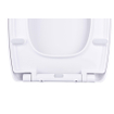 FugaFlow Eccelente Pietra Abattant WC - dégagement rapide - fermeture douce - compatible avec Duravit D-code - blanc brillant SW1469053