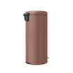 Brabantia NewIcon Poubelle à pédale - 30 litres - seau intérieur en plastique - satin taupe SW1117496