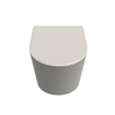 MONDIAZ LAVIE WC suspendu - 36x53cm - sans bride - Linen (offwhite) - softclose - quick-release - abattant WC - Smoke (gris) SW1208657