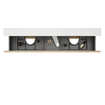 Saniclass Vita Meuble sous lavabo - 120cm - 2 tiroirs - sans poignée - chêne rustique SW1413860